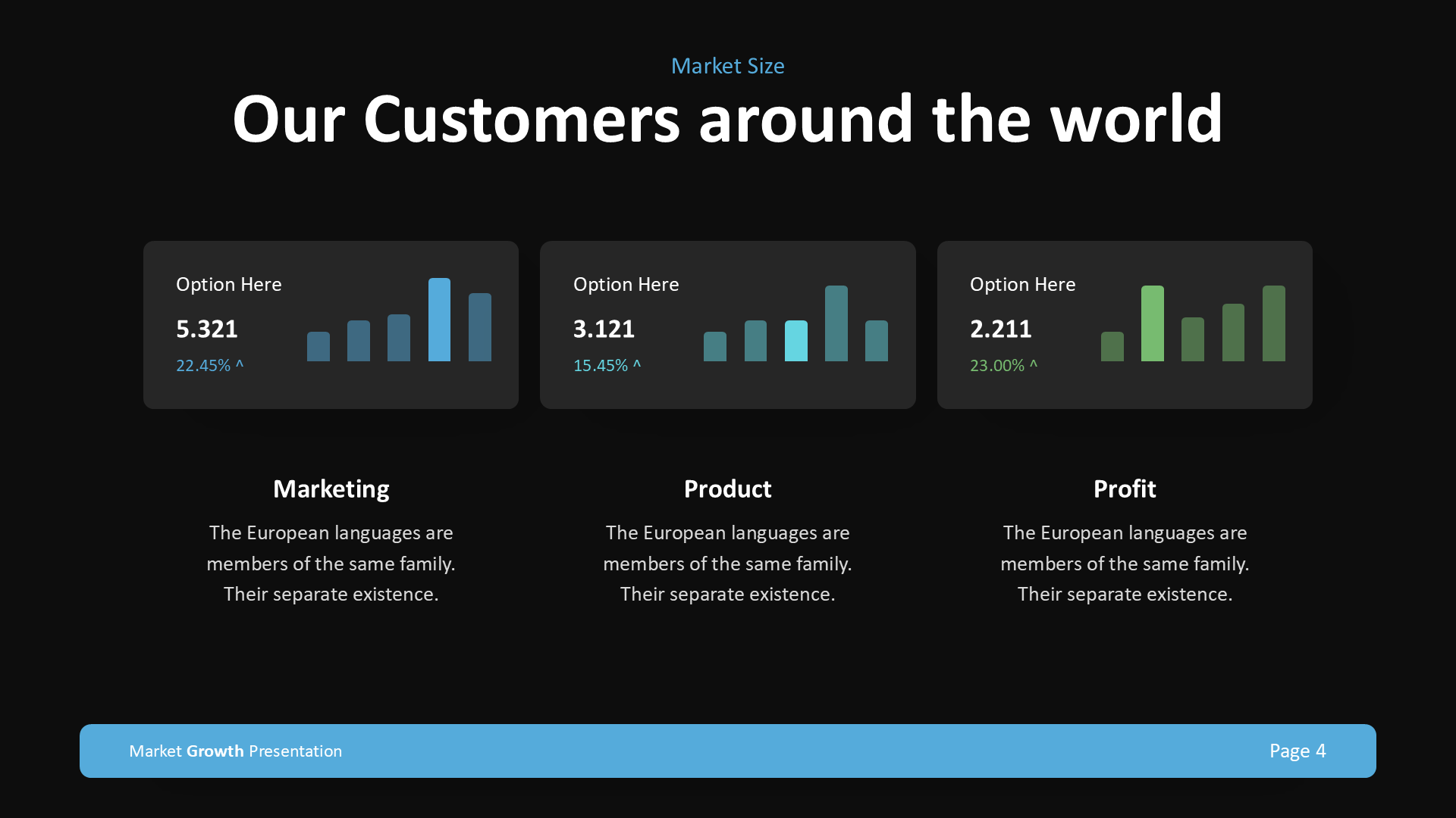 Market Growth - Dark Version slide 4